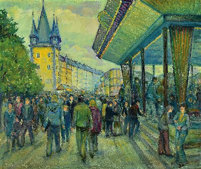 Image 26973974 - Kurt Thorandt, 1902-1985 Frankfurt, "Frankfurter Mainfest 1976" so verso bez., ...