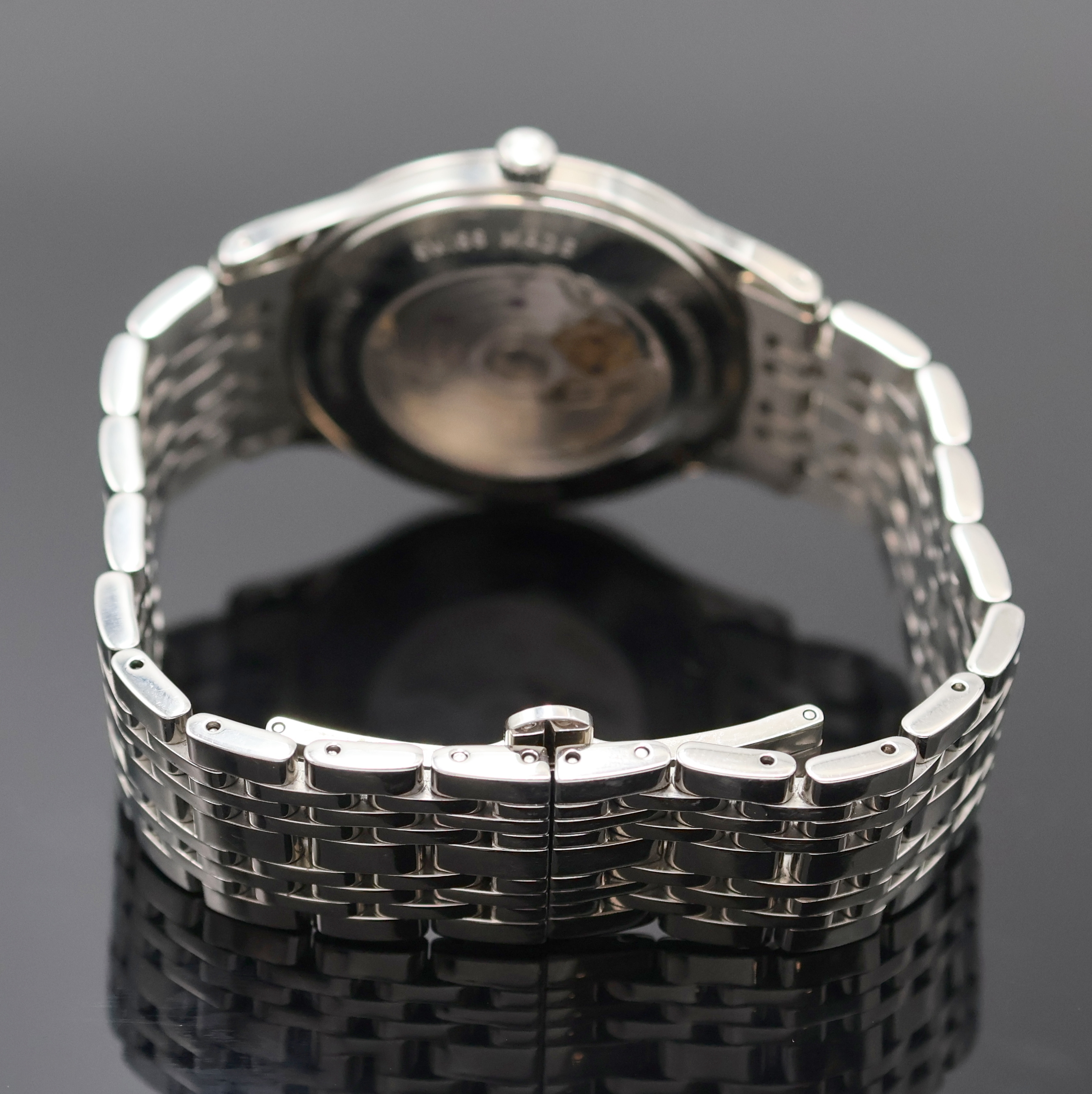 Detail b: ZENITH Elite Herrenarmbanduhr Referenz 01/02.1125.680, Schweiz um 2000, Automatik, beids. vergl. Edelstahlgeh. inkl. Gliederband m. dopp. Faltschl., ...