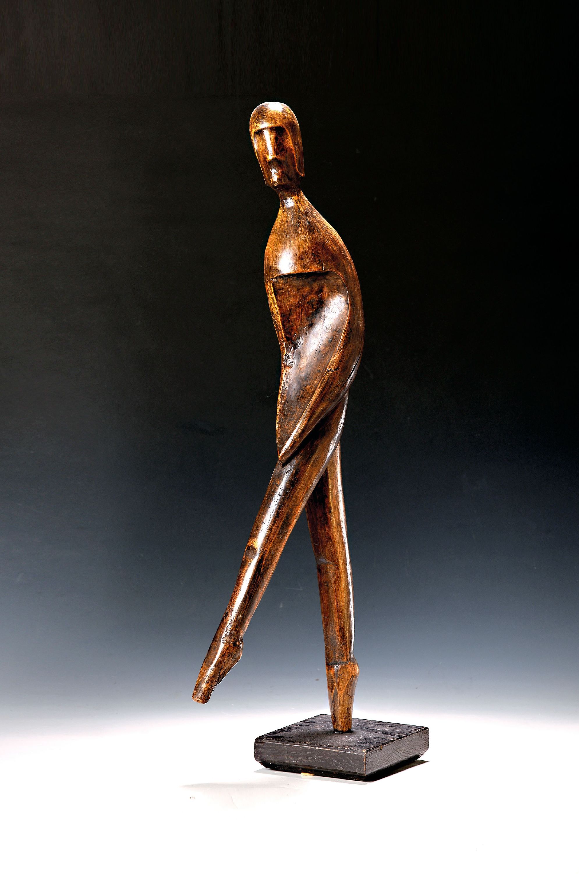 Image 26974009 - Bildschnitzerei, Monogrammiert AG, wohl 30/40er Jahre, Holz geschnitzt, abstr. tanzende ...