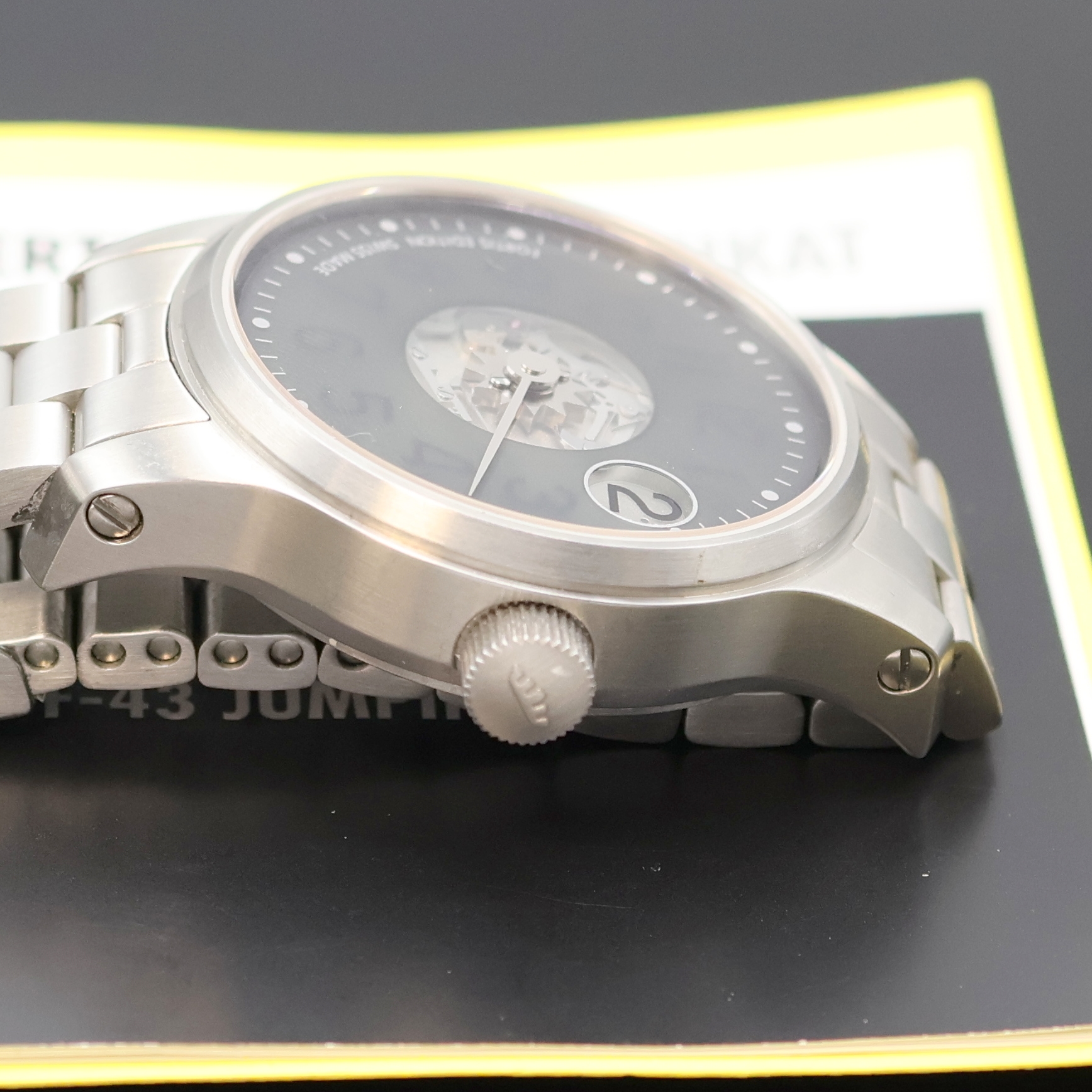Detail c: FORTIS auf 500 Stück limitierte Herrenarmbanduhr Modell F-43 Referenz 710.10.164, Schweiz verk. lt. beil. Zertifikat 01/2014, Automatik, beids. ...