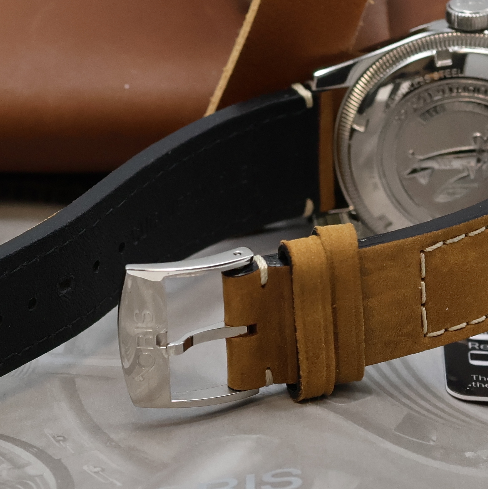 Detail b: ORIS Big Crown Pointer Date auf 1931 Stück limitierte Herrenarmbanduhr D.26 286 Referenz 754 7741, Schweiz verk. lt. beil. Garantie 12/2017, ...