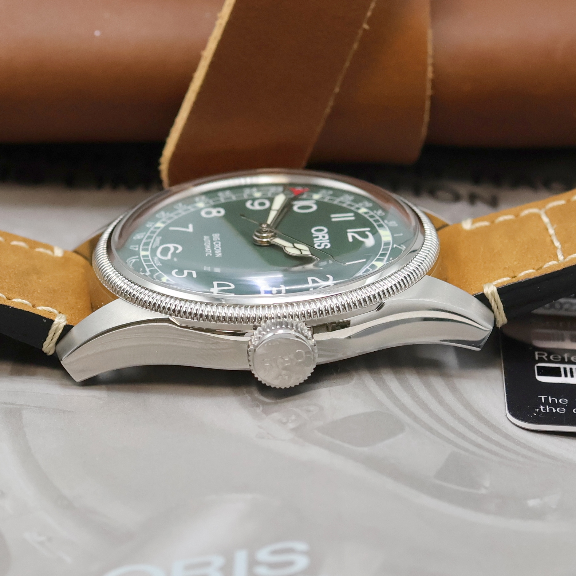 Detail c: ORIS Big Crown Pointer Date auf 1931 Stück limitierte Herrenarmbanduhr D.26 286 Referenz 754 7741, Schweiz verk. lt. beil. Garantie 12/2017, ...