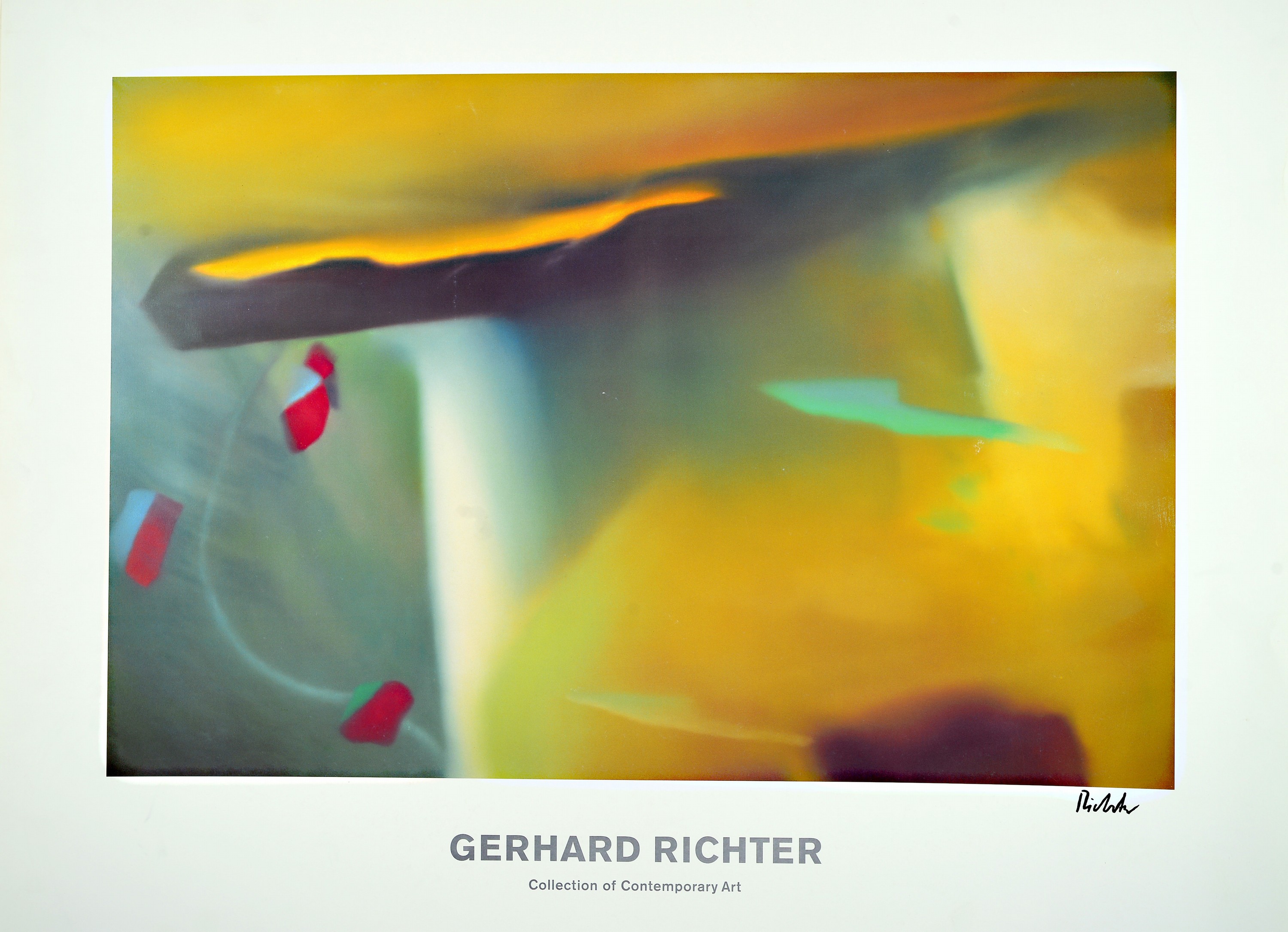 Image 26974062 - Gerhard Richter, geb. 1932 Dresden, Farboffset mit Gefälligkeitssignatur, ´Abstraktes ...