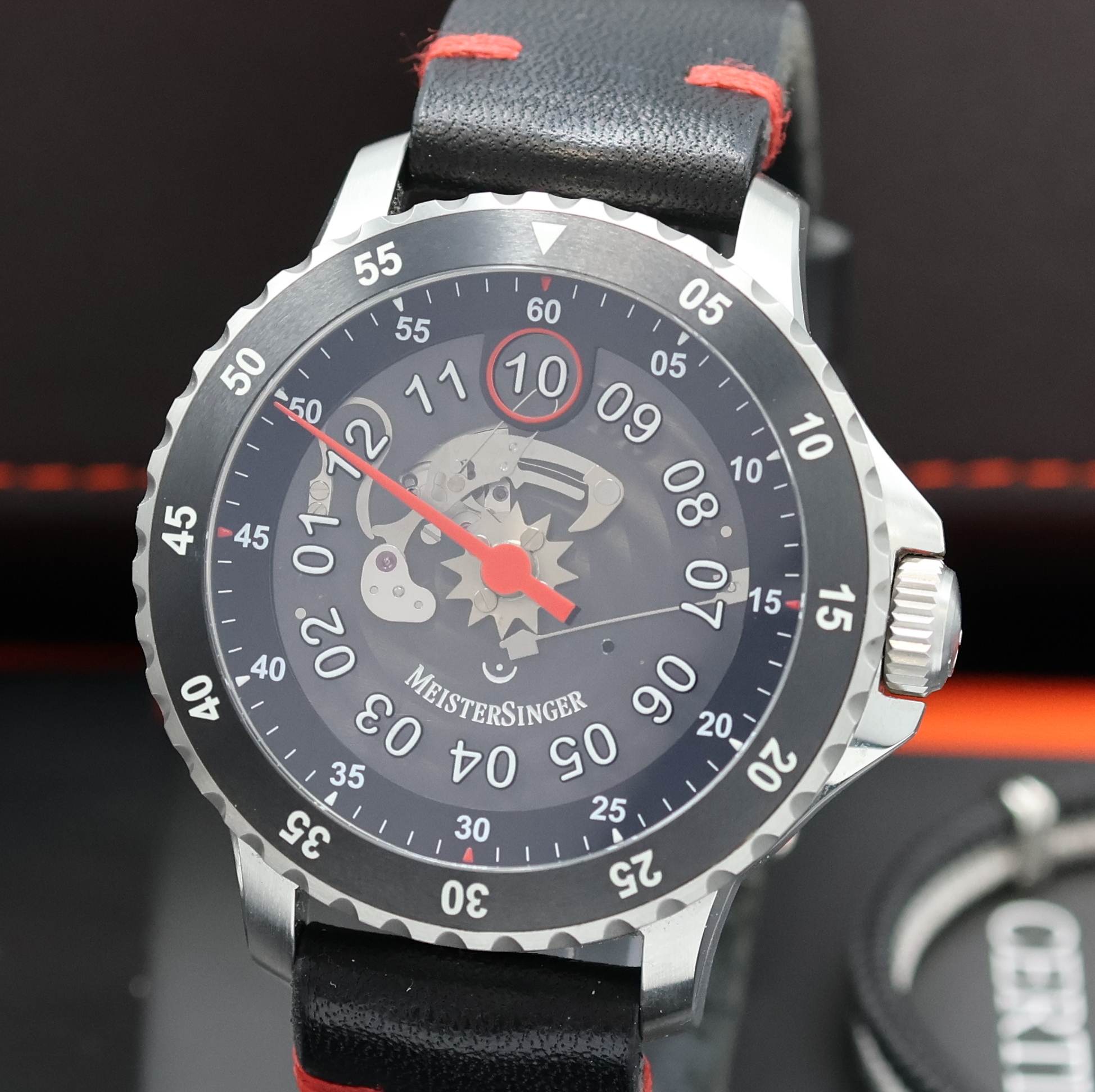 Detail a: MEISTERSINGER seltene, auf 150 Stück limitierte Einzeiger-Herrenarmbanduhr Salthora Meta X Transparent Referenz SAMX902TR, Automatik, Schweiz um ...