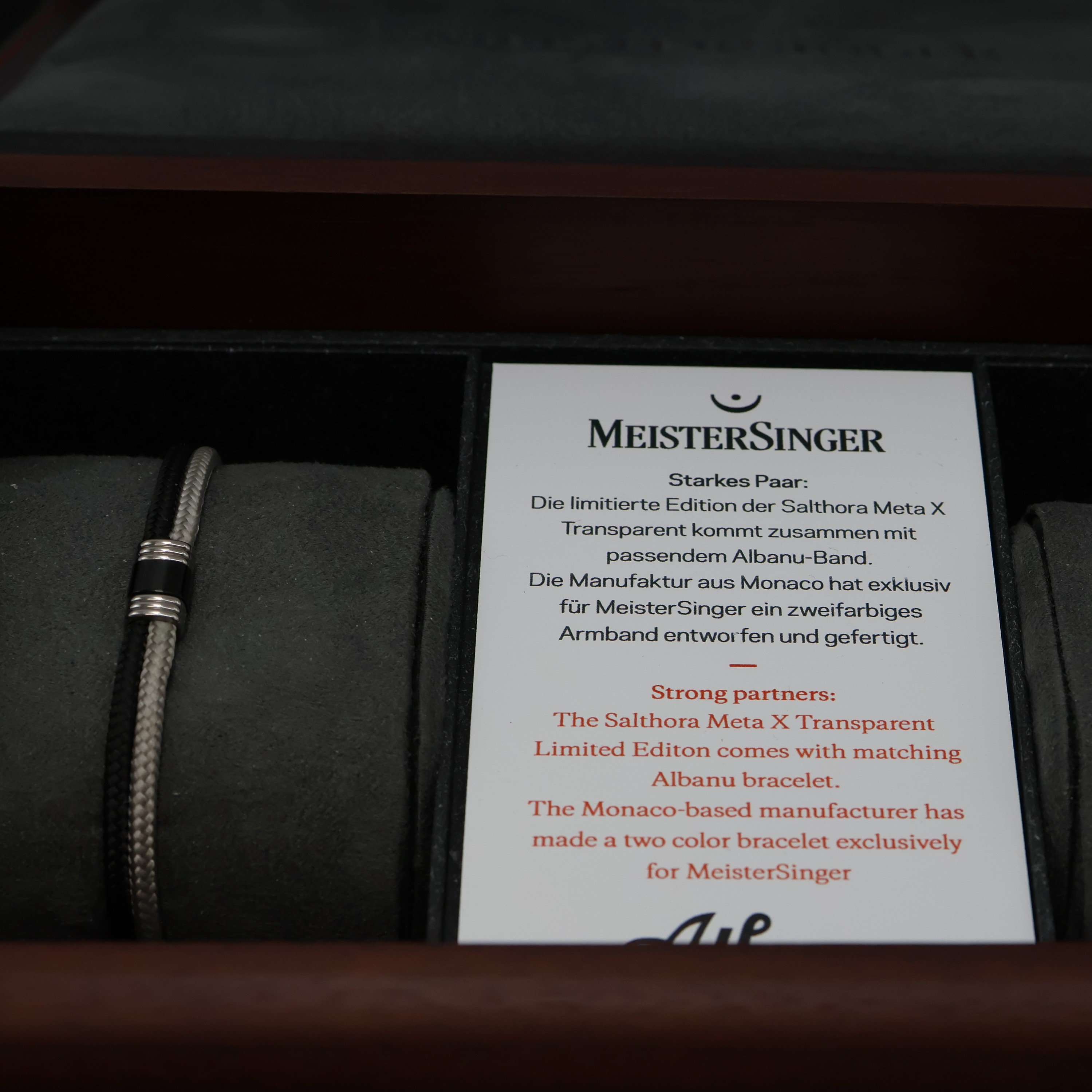 Detail g: MEISTERSINGER seltene, auf 150 Stück limitierte Einzeiger-Herrenarmbanduhr Salthora Meta X Transparent Referenz SAMX902TR, Automatik, Schweiz um ...