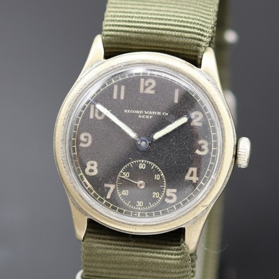 26974017a - RECORD WATCH Co militärische Armbanduhr für das Deutsche Heer, Schweiz um ...