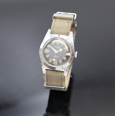 Image 26974022 - GANDER Herrenarmbanduhr in Stahl, Schweiz um 1960, Automatik, Boden verschr., beids. ...