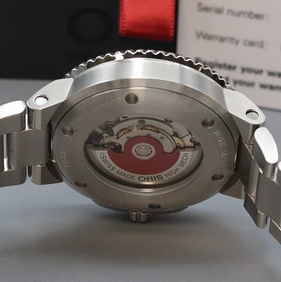 26974032e - ORIS Aquis Herrenarmbanduhr in Stahl Referenz 7766A, Schweiz um 2015, Automatik, beids. ...