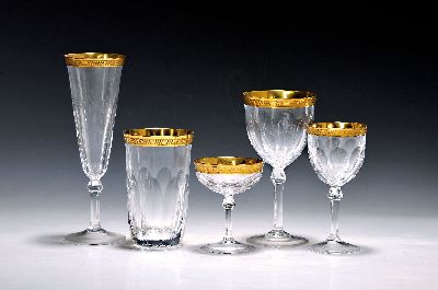 Image 26974035 - Umfangreiches Trinkglasservice, Josephinenhütte, 20. Jh., Kristallglas, ...
