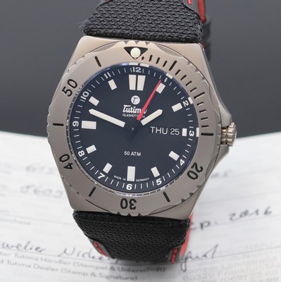 26974053a - TUTIMA M2 Seven Seas Herrenarmbanduhr in Titan Referenz 6151-01, Deutschland verk. lt. ...
