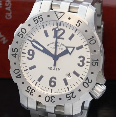 26974055a - NAUTISCHE INSTRUMENTE MÜHLE GLASHÜTTE/SA Marinus Herrenarmbanduhr Referenz ...