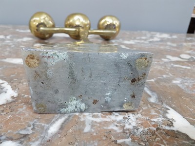 26974058l - David Marshall, ein Leuchter und zwei Schalen, Spanien 80er Jahre, Aluminium und ...