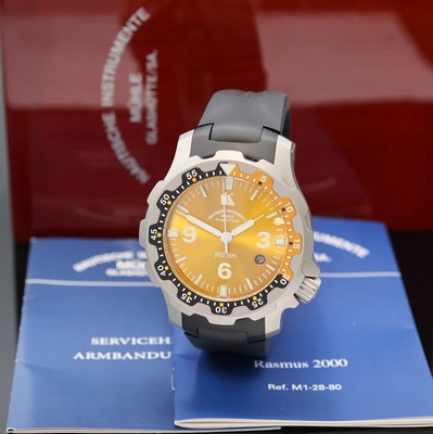 Image 26974061 - MÜHLE GLASHÜTTE Rasmus 2000 Herrenarmbanduhr Referenz M1-28-87-KB, Automatik, ...