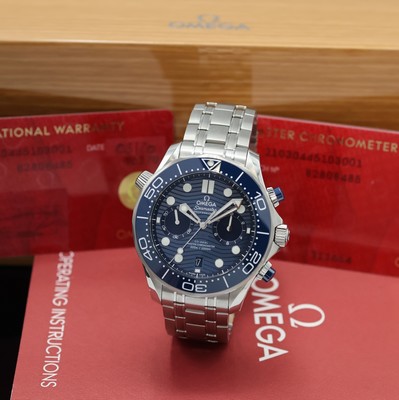 Image 26974077 - OMEGA Seamaster Diver 300M Armbandchronograph Referenz 210.30.44.51.03.001, Automatik, ...