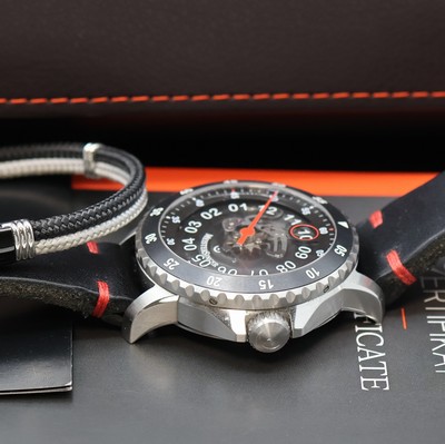 26974085c - MEISTERSINGER seltene, auf 150 Stück limitierte Einzeiger-Herrenarmbanduhr Salthora ...