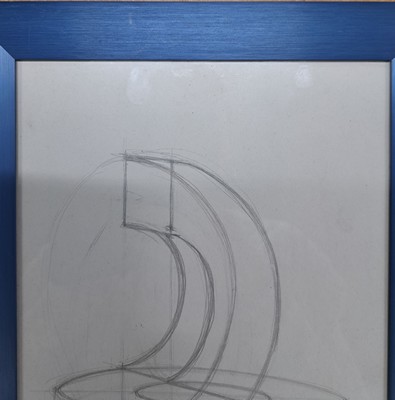 26974086n - Donald Judd, geb. 1928 Excelsior Spring, MO, Bleistiftzeichnung, konstruktives Modell aus ...