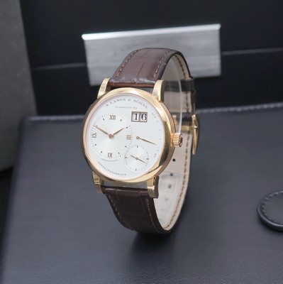 Image A. LANGE & SÖHNE Herrenarmbanduhr Modell Lange 1 in 18k Rotgold Referenz 191.032 ...