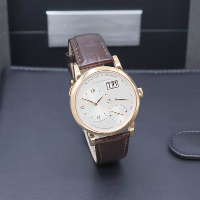 26974097c - A. LANGE & SÖHNE Herrenarmbanduhr Modell Lange 1 in 18k Rotgold Referenz 191.032 ...