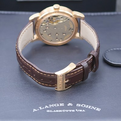 26974097d - A. LANGE & SÖHNE Herrenarmbanduhr Modell Lange 1 in 18k Rotgold Referenz 191.032 ...