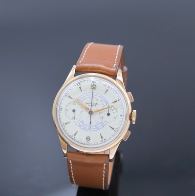 Image 26974104 - UNIVERSAL GENEVE großer Armbandchronograph in RG 750/000 Referenz 124103, Schweiz ...