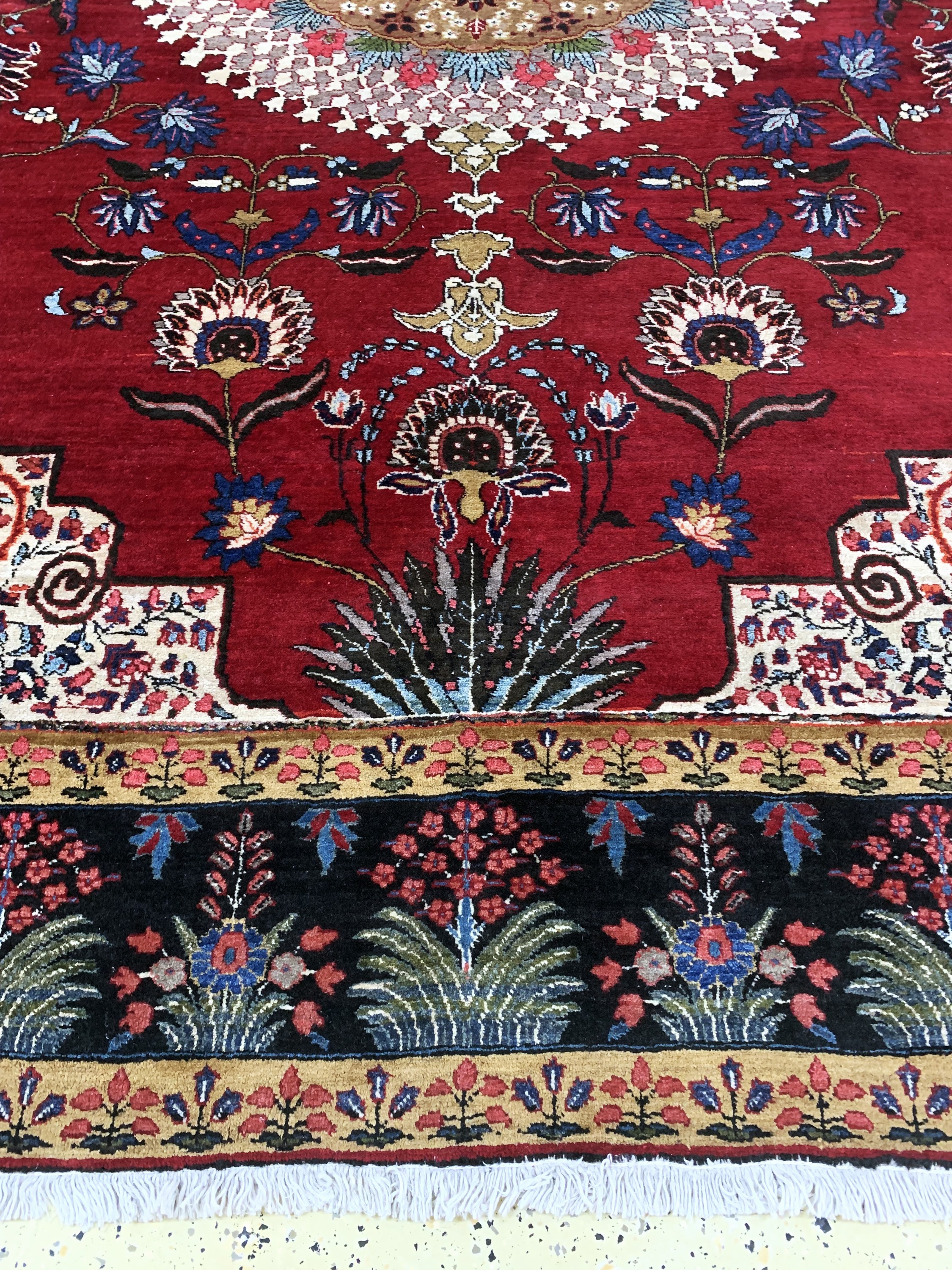 Detail b: Mesched alt, Persien, Mitte 20.Jhd, Wolle auf Baumwolle, ca. 365 x 275 cm, EHZ: 2