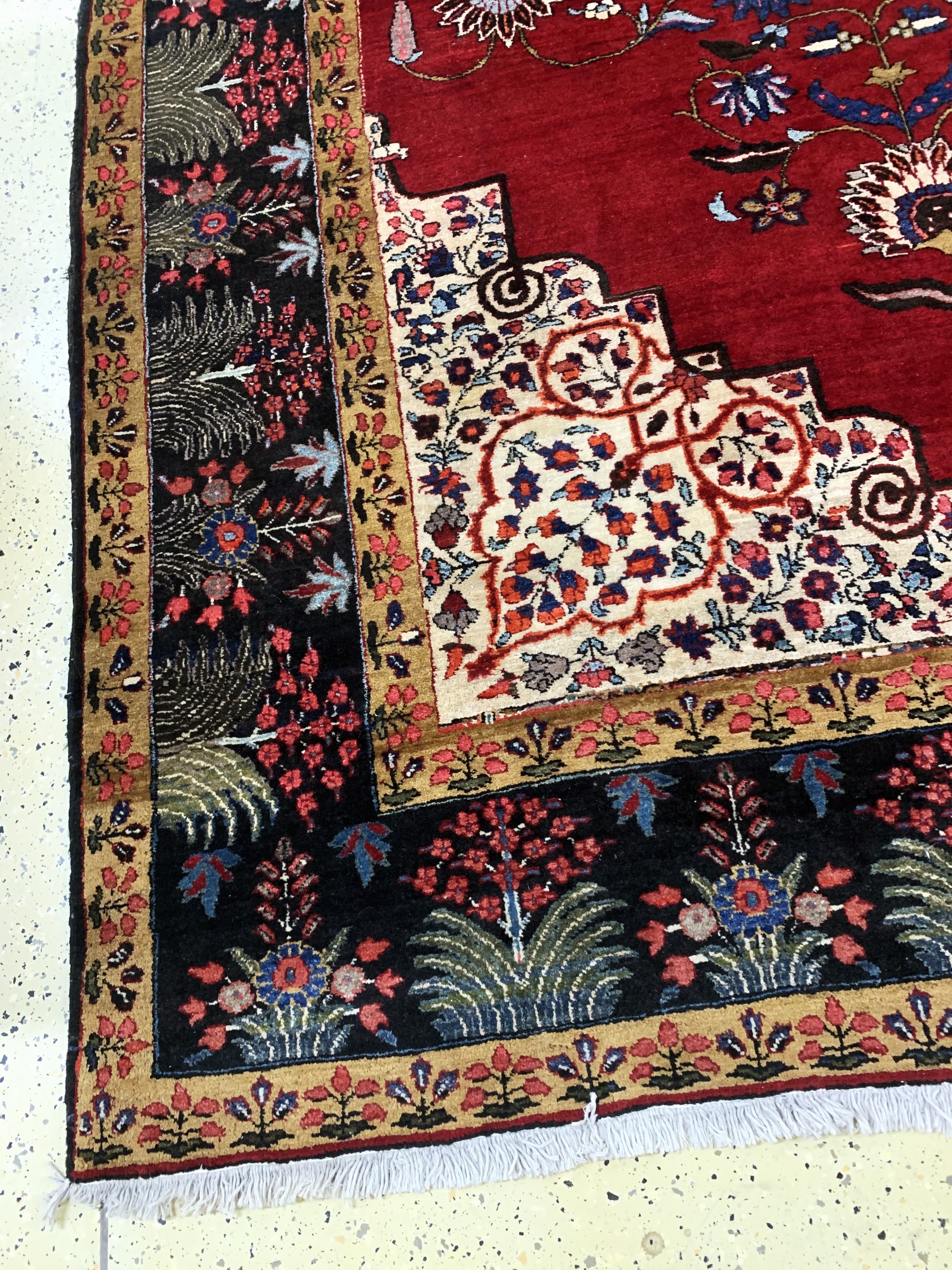 Detail c: Mesched alt, Persien, Mitte 20.Jhd, Wolle auf Baumwolle, ca. 365 x 275 cm, EHZ: 2