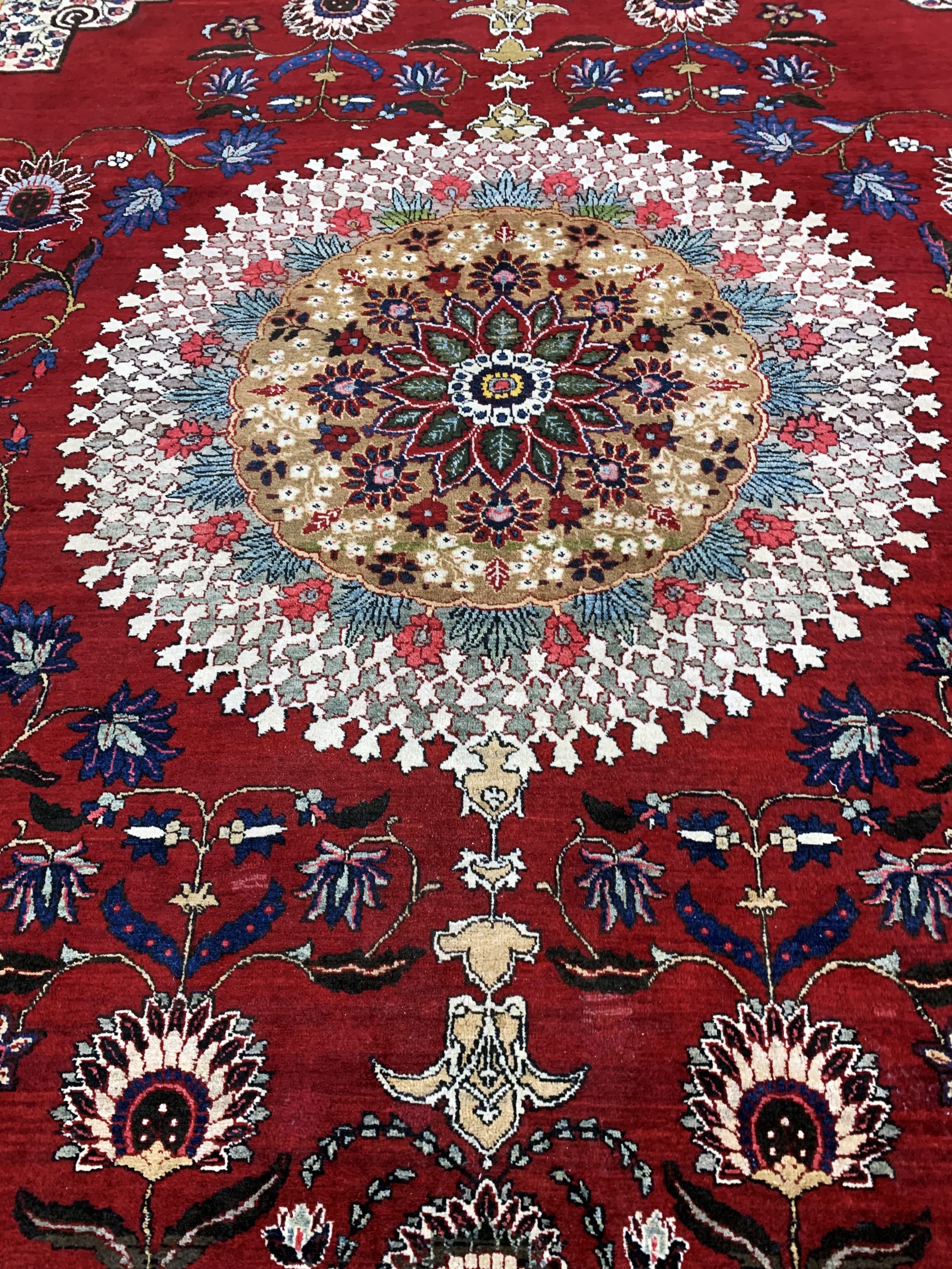 Detail h: Mesched alt, Persien, Mitte 20.Jhd, Wolle auf Baumwolle, ca. 365 x 275 cm, EHZ: 2
