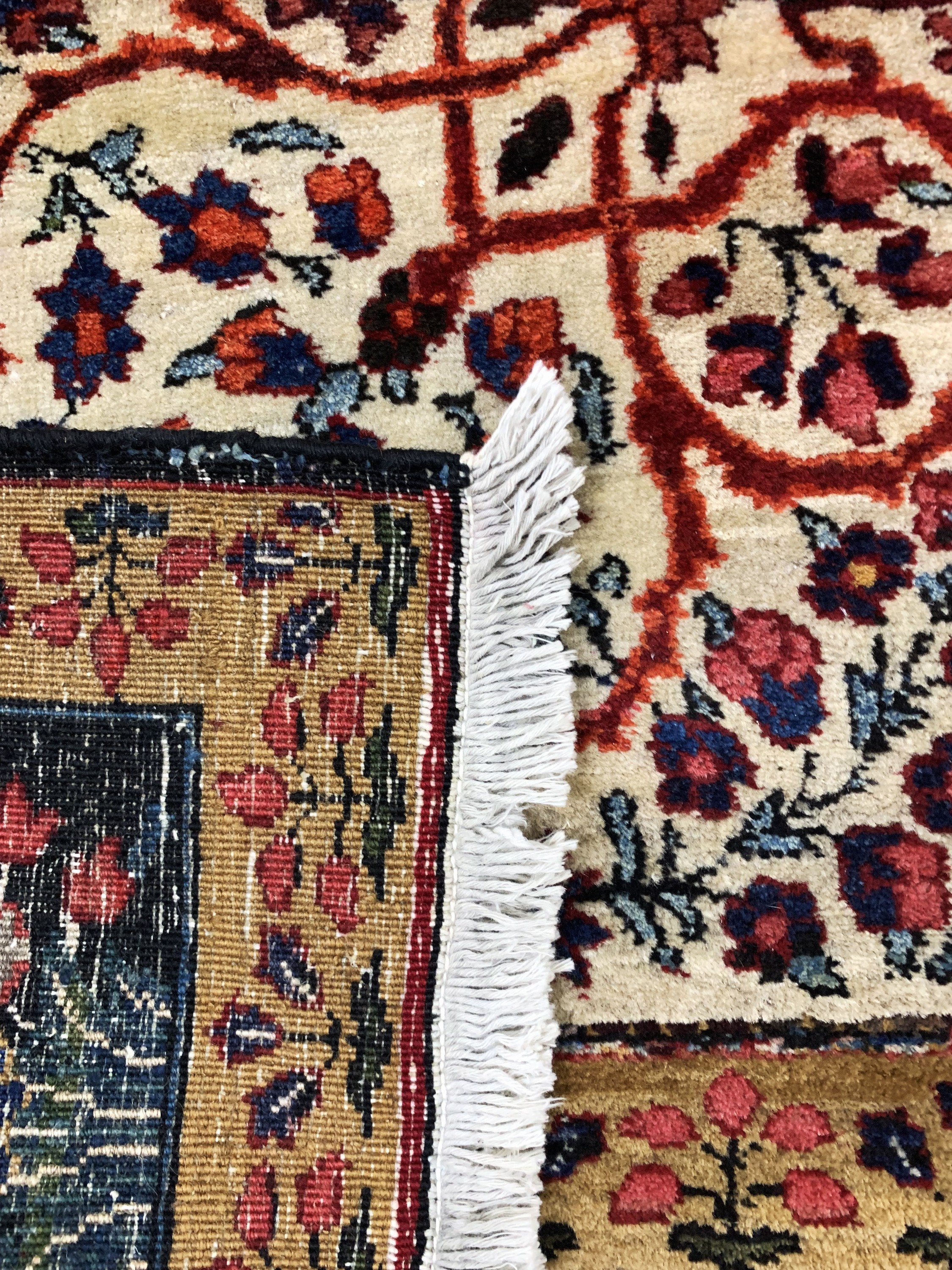 Detail i: Mesched alt, Persien, Mitte 20.Jhd, Wolle auf Baumwolle, ca. 365 x 275 cm, EHZ: 2
