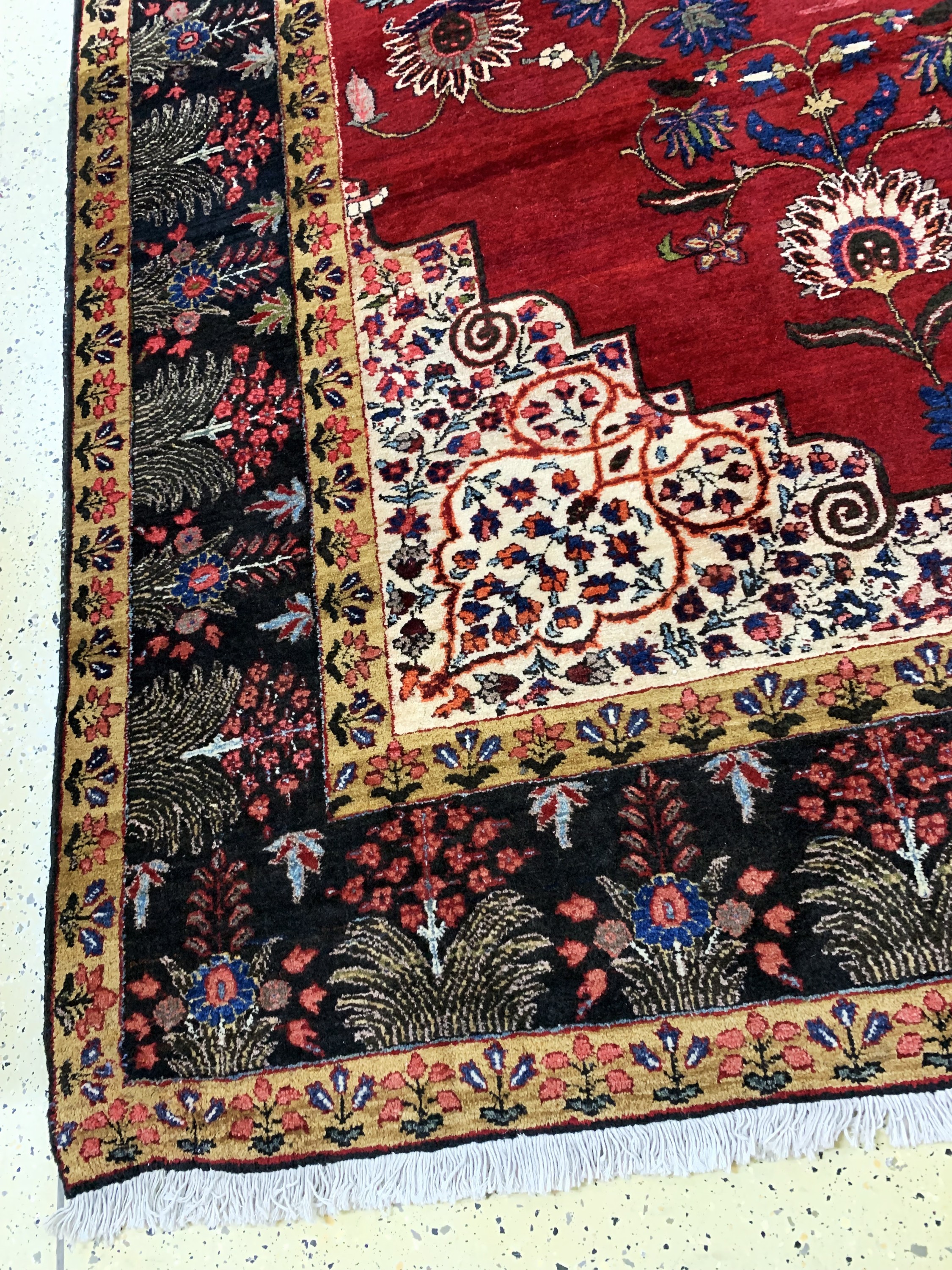 Detail c: Mesched alt, Persien, Mitte 20.Jhd, Wolle auf Baumwolle, ca. 362 x 262 cm, EHZ: 2