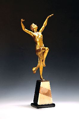 Image 26974578 - Nach Demetre Haralamb Chiparus (1886-1947), Bronzeskulptur, Bronze, tanzende Odaliske, ...