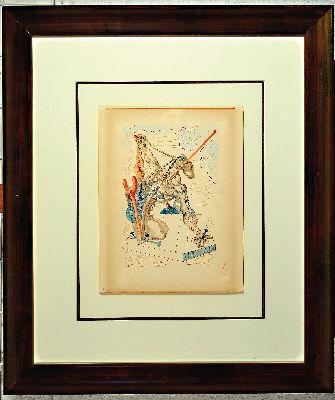 26974681k - Salvador Dali, 1904-1989, Farbxylographie, ´Chant 29: Les Falsificateurs´ aus der Serie ...