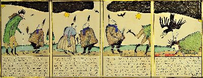 26974699a - Horst Janssen, 1929-1995 Hamburg, zwei Leporellos, Farboffset: ´Stachus Münster und Has ...