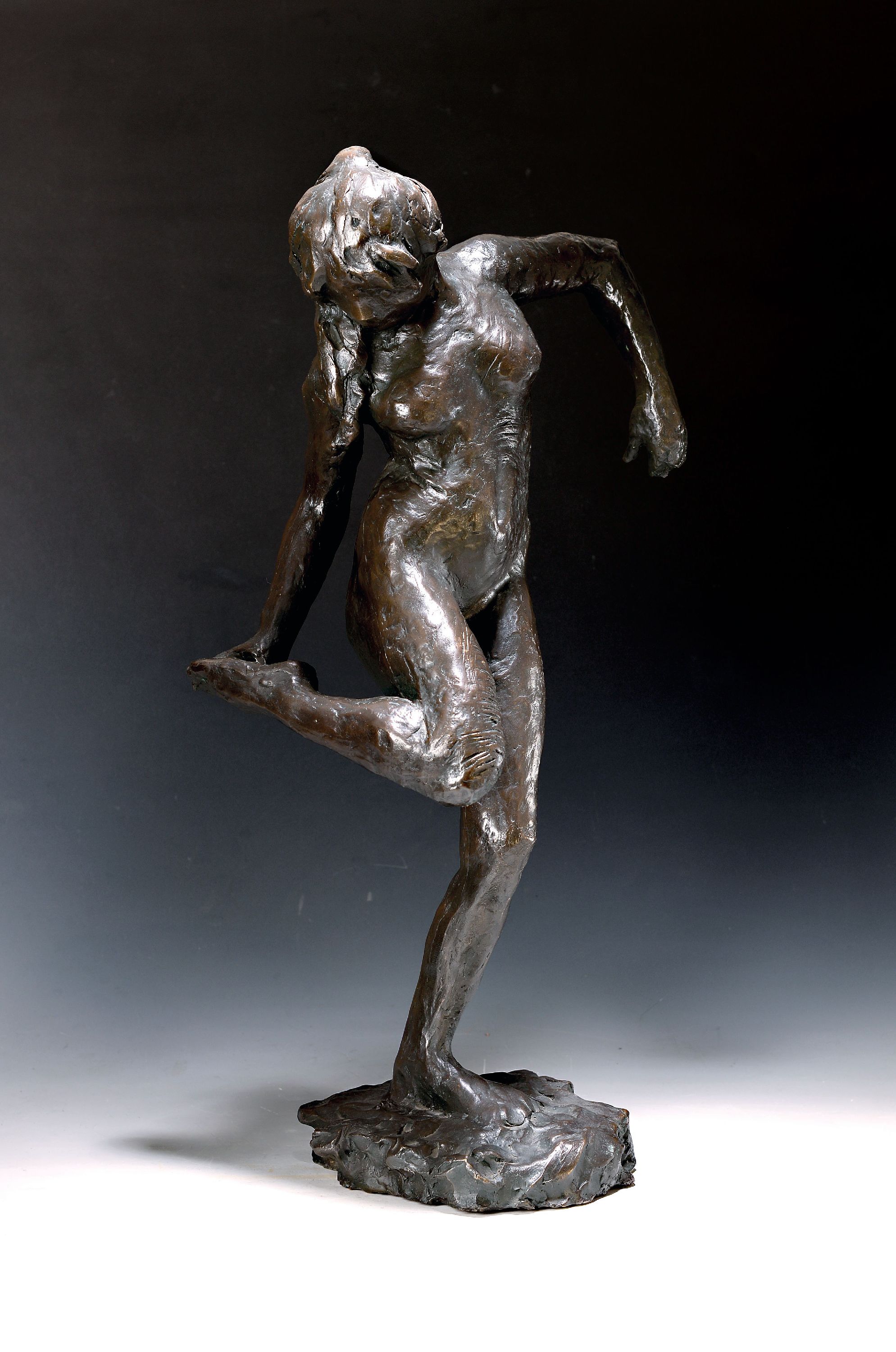 Image 26974903 - Edgar Degas, 1834 Paris - 1917 nach, ´Danseuse regardant la plante de son pied droit´, ...
