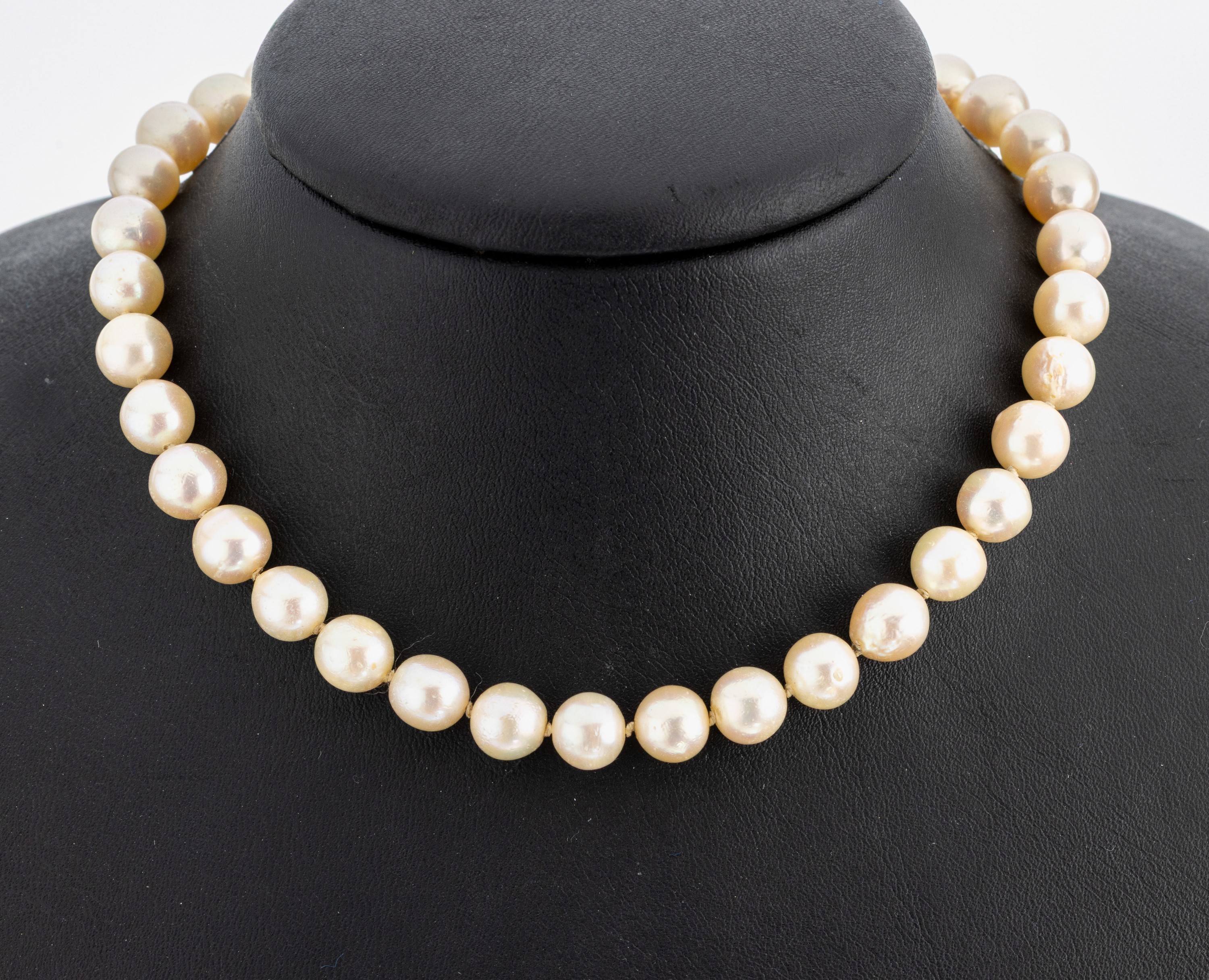 Zuchtperl-Collier, endlos, Akoyazuchtperlen, D. ca. 8 mm, L. ca. 86 cm