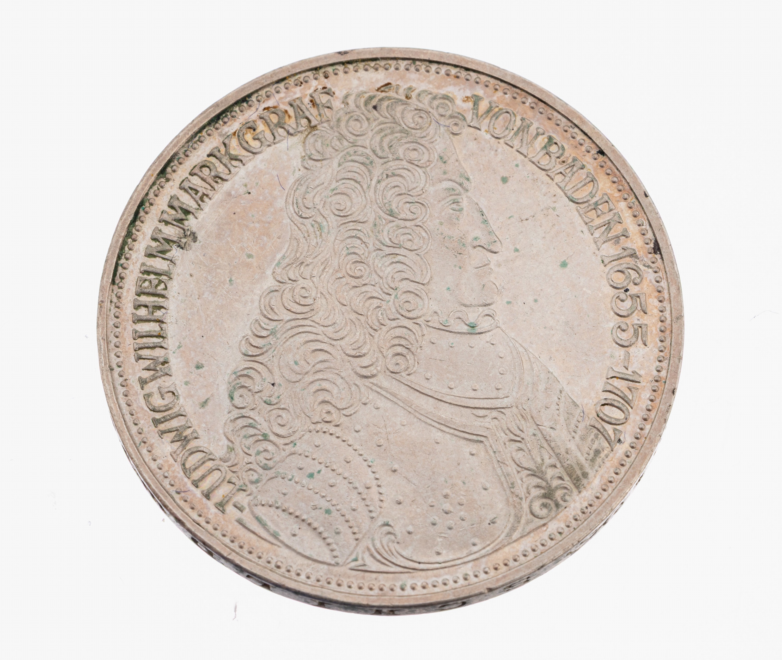 Image 26975029 - Silbermünze 5 Mark, Deutschland, 1955, Markgraf von Baden