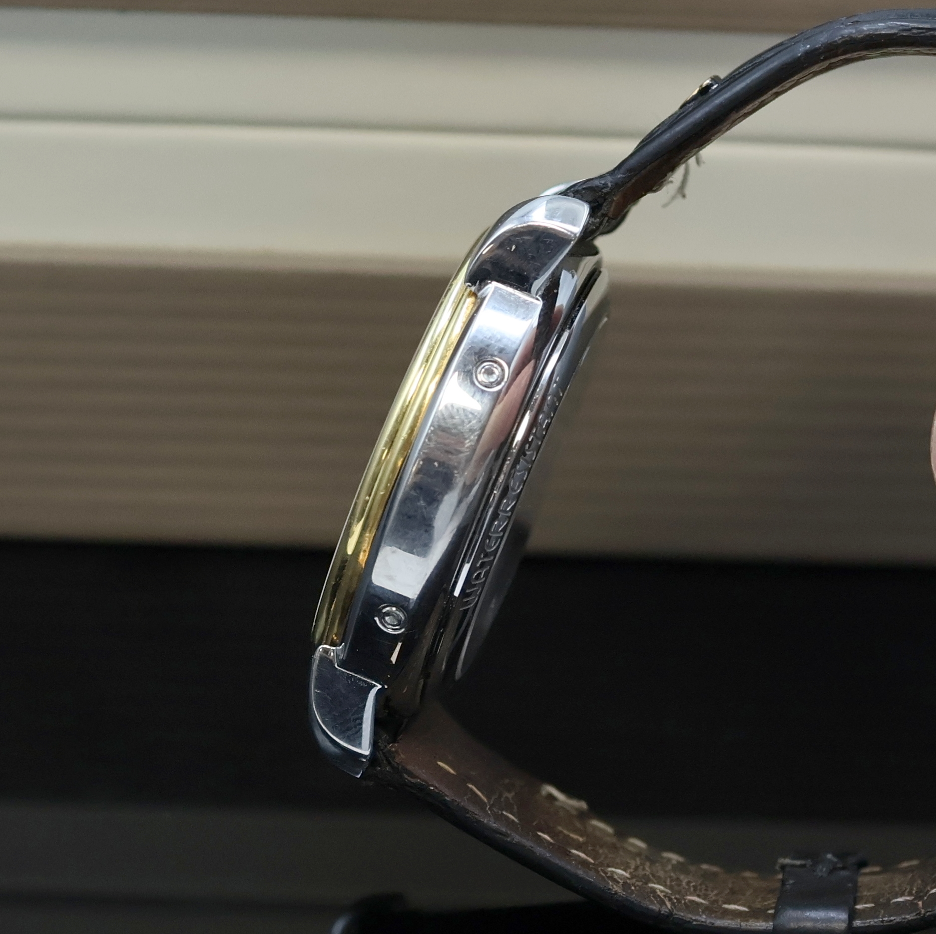 Detail d: MAURICE LACROIX Herrenarmbanduhr Referenz 51411, Automatik, Schweiz um 2005, Vollkalenderanzeige außer Mondphase, beids. vergl. Geh. in ...