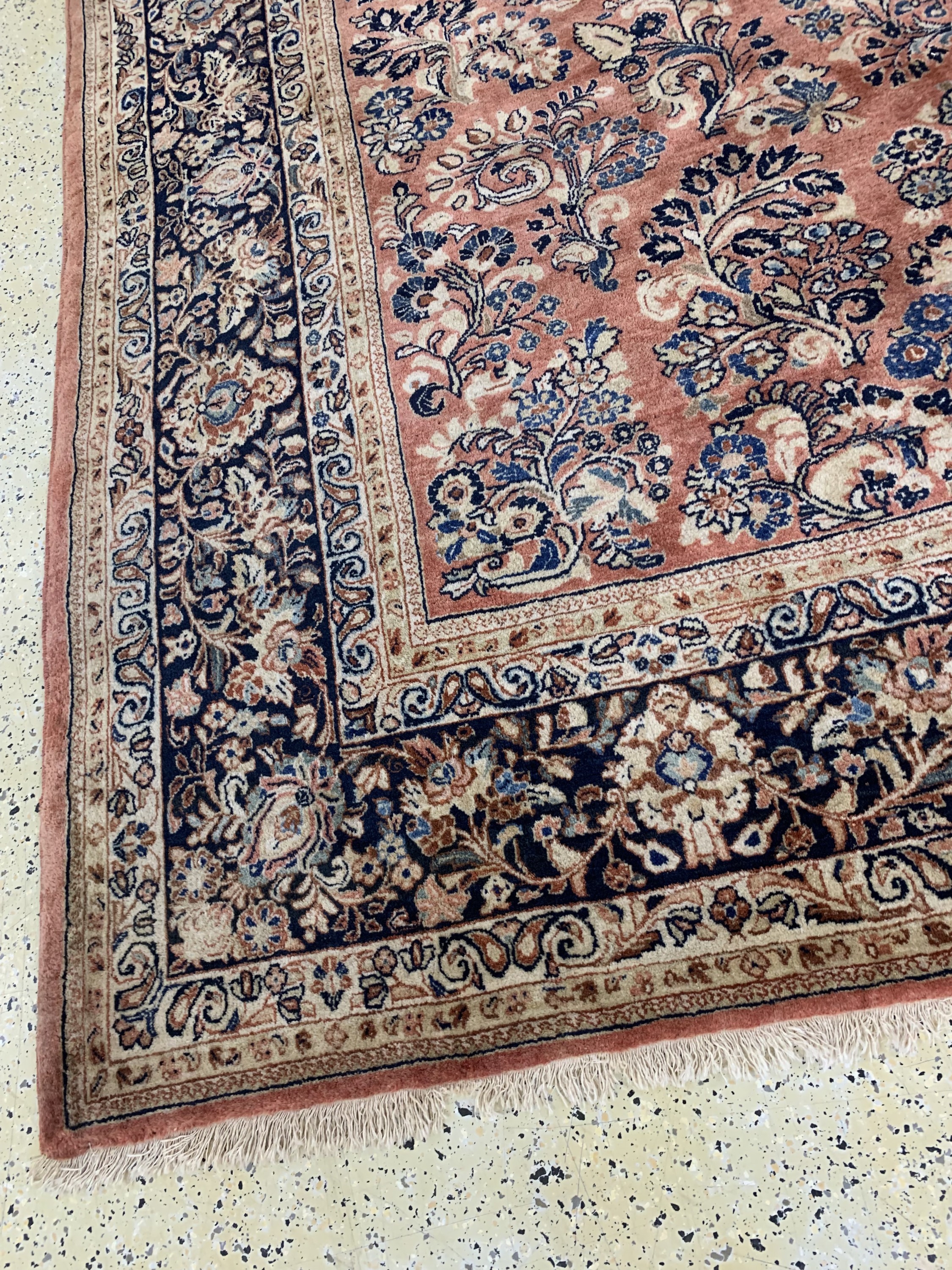 Detail g: Us Re-Import Sarogh, Persien, Anfang 20.Jhd, Korkwolle auf Baumwolle, ca. 400 x 310cm, EHZ: 1-2