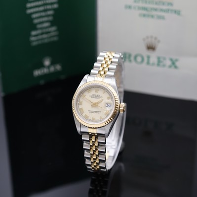Image ROLEX Damenarmbanduhr Oyster Perpetual Datejust Referenz 69173, Automatik, C-Serie, ...
