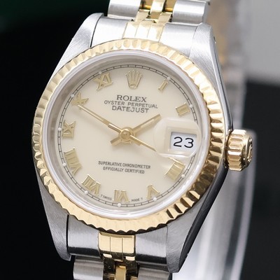 26975322b - ROLEX Damenarmbanduhr Oyster Perpetual Datejust Referenz 69173, Automatik, C-Serie, ...