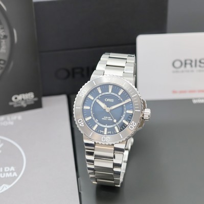 Image 26975345 - ORIS Aquis, auf 2343 Stück limitierte Herrenarmbanduhr Source of Life Referenz ...