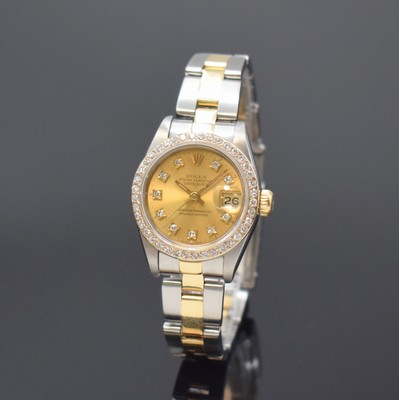 Image ROLEX Oyster Perpetual Datejust Damenarmbanduhr in Stahl/Gold Referenz 69173 mit ...