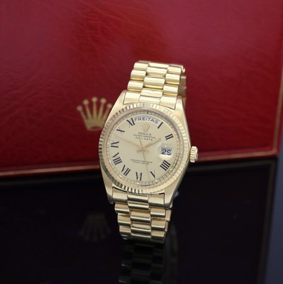 Image 26975369 - ROLEX Day-Date Referenz 1803 Herrenarmbanduhr in GG 750/000, Schweiz um 1967, Automatik, ...