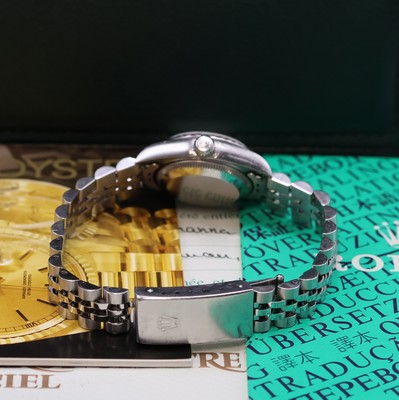 26975371b - ROLEX Date Damenarmbanduhr Referenz 79240 in Stahl, Schweiz lt. orig. Papier verk. 2002, ...