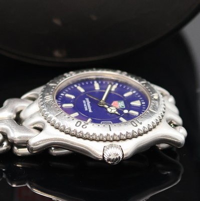 26975375c - TAG HEUER Herrenarmbanduhr Referenz WG1113-0 in Stahl, Schweiz um 1990, quarz, ...