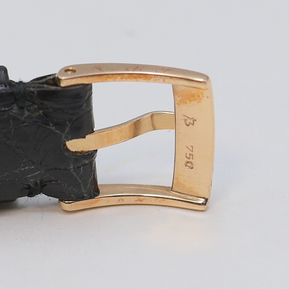 Detail e: GIRARD PERREGAUX auf 250 Stück limitierte Armbanduhr in RG 750/000 Referenz 4960, Schweiz um 1991, Handaufzug, Boden 6-fach verschr., orig. ...