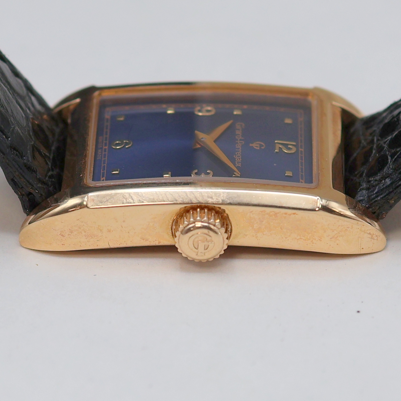 Detail f: GIRARD PERREGAUX auf 250 Stück limitierte Armbanduhr in RG 750/000 Referenz 4960, Schweiz um 1991, Handaufzug, Boden 6-fach verschr., orig. ...
