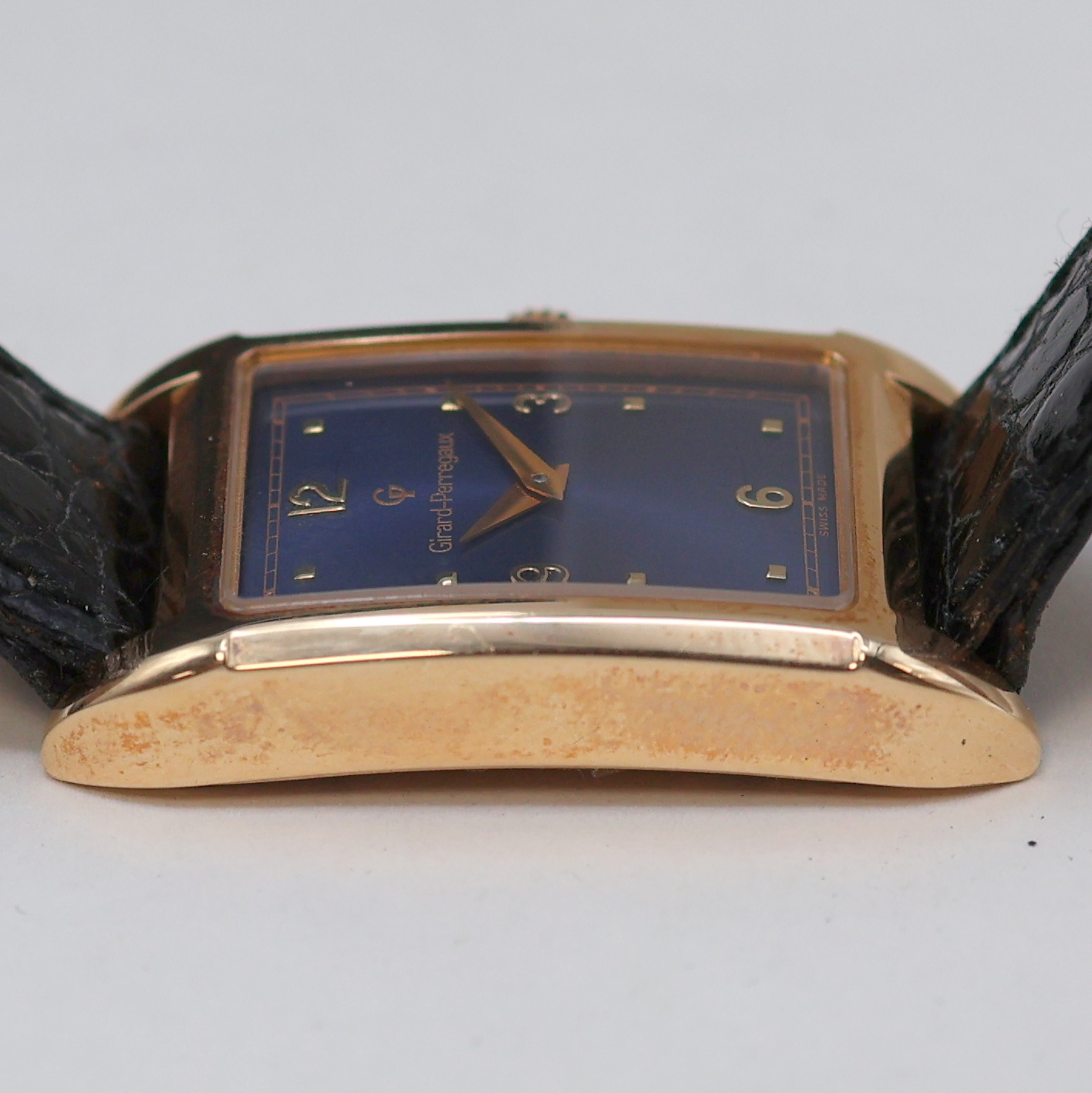 Detail g: GIRARD PERREGAUX auf 250 Stück limitierte Armbanduhr in RG 750/000 Referenz 4960, Schweiz um 1991, Handaufzug, Boden 6-fach verschr., orig. ...