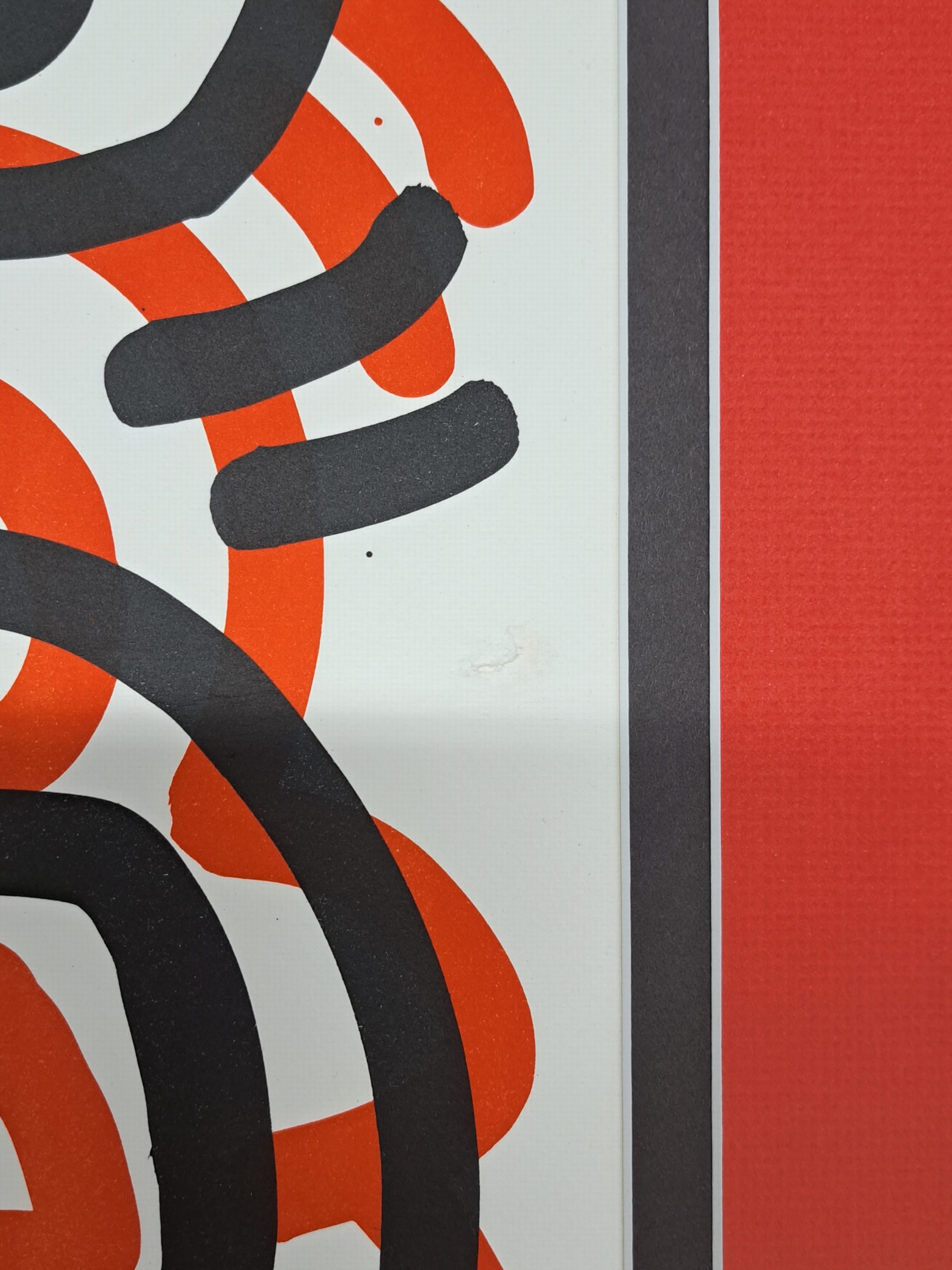 Detail m: Keith Haring, 1958-1990, Lithografie, Blatt 3 aus der Serie "Ludo", 1985, Ed. hors de commerce II/XV, handsigniert und datiert, unter rotem ...