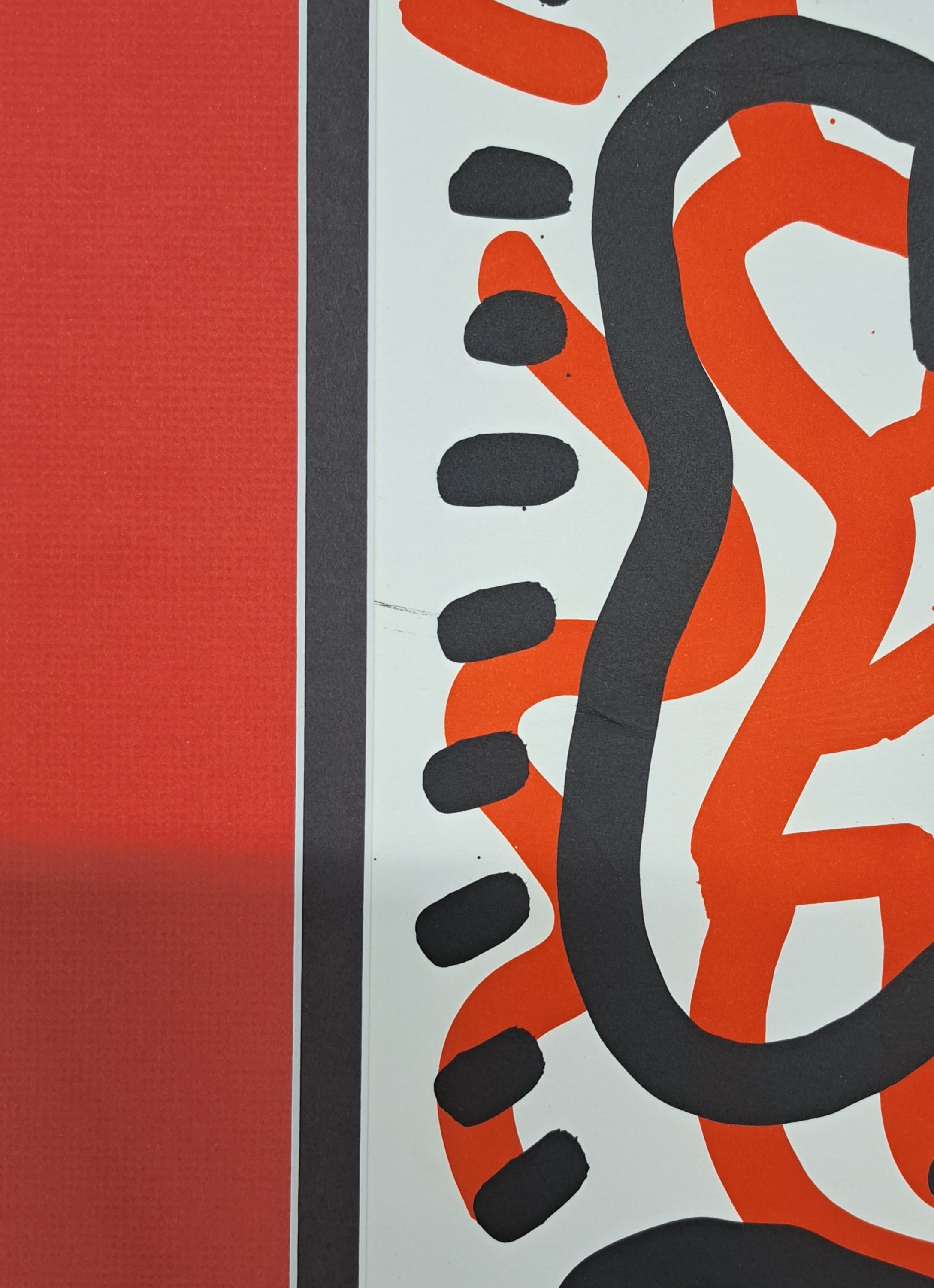 Detail n: Keith Haring, 1958-1990, Lithografie, Blatt 3 aus der Serie "Ludo", 1985, Ed. hors de commerce II/XV, handsigniert und datiert, unter rotem ...