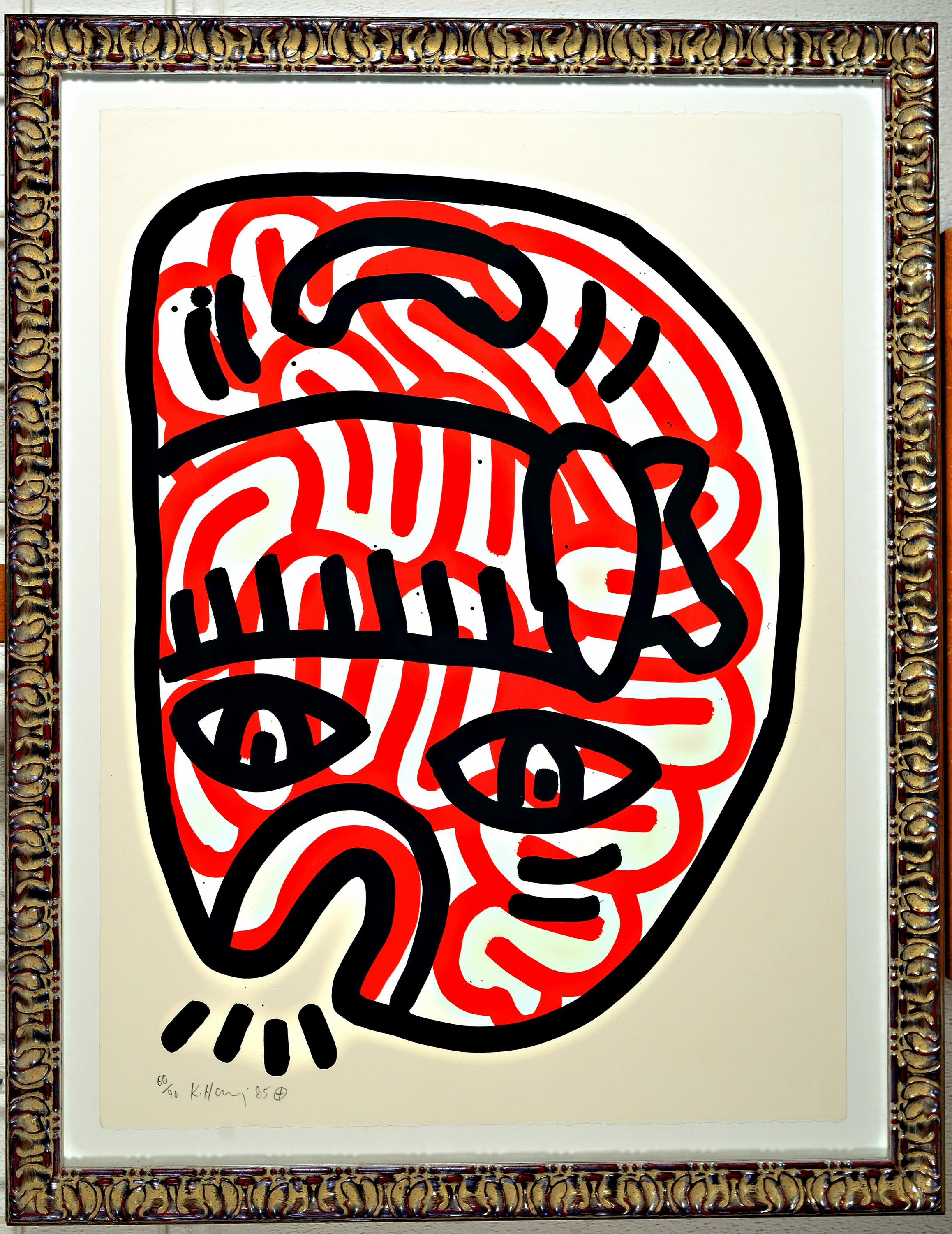 Image 26975429 - Keith Haring, 1958-1990, Lithografie, Blatt 2 aus der Serie ´Ludo´, 1985, Ed. 60/90, ...